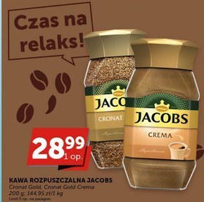 Groszek Jacobs cronat gold kawa rozpuszczalna 200 g oferta