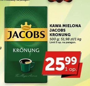 Groszek Jacobs krönung kawa mielona 500 g oferta