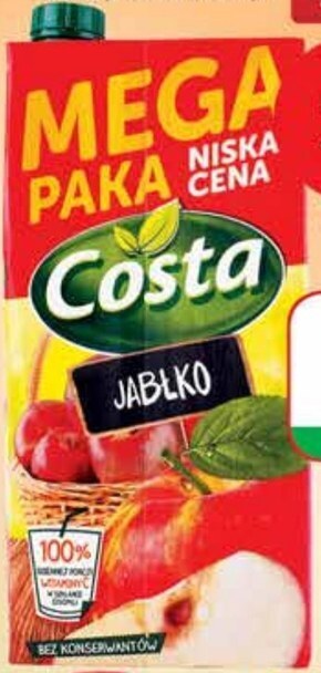 Dino Costa napój jabłko 2 l oferta