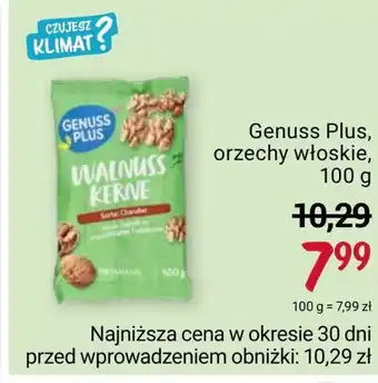 Rossmann Orzechy włoskie genuss plus oferta
