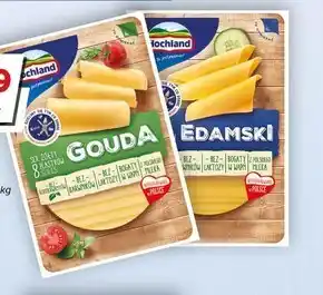 Groszek Hochland ser żółty gouda w plastrach 135 g oferta