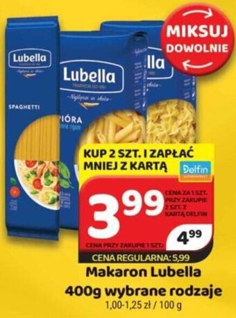 Delfin Makaron Lubella 400g oferta