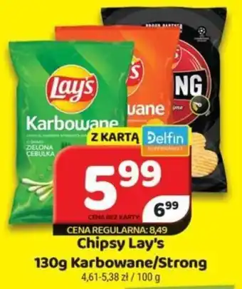 Delfin Chipsy Lay's 130g Karbowane/Strong oferta
