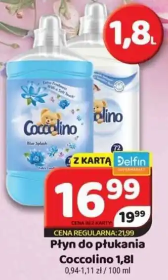 Delfin Płyn do płukania Coccolino 1,81 oferta