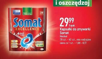 E.Leclerc Tabletki do zmywarki regular somat excellence 4in1 oferta