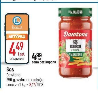 E.Leclerc Sos boloński z bazylią do makaronu dawtona oferta