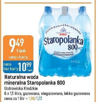 E.Leclerc Woda niegazowana staropolanka 800 oferta
