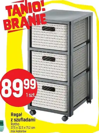 E.Leclerc Regał z 3 szufladami rotho oferta