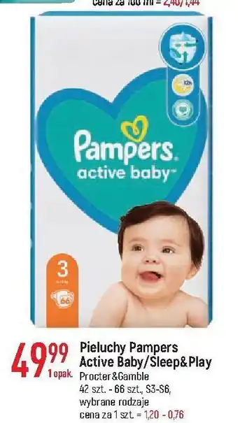 E.Leclerc Pieluszki dla dzieci maxi pampers sleep & play oferta