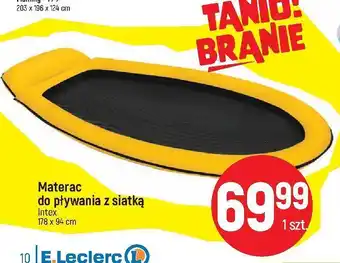 Materac do pływania z siatką intex