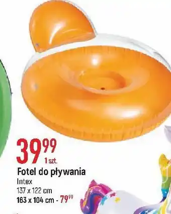Fotel dmuchany 137 x 122 cm intex