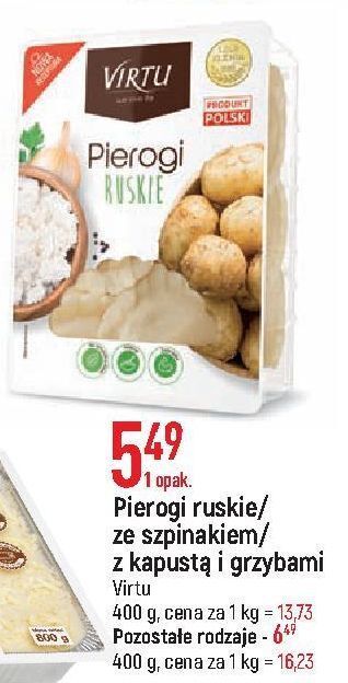 E.Leclerc Pierogi ze szpinakiem virtu oferta