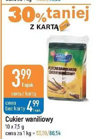 E.Leclerc Cukier waniliowy wiodąca marka tablier blanc oferta