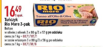 E.Leclerc Tuńczyk kawałki w sosie własnym rio mare oferta