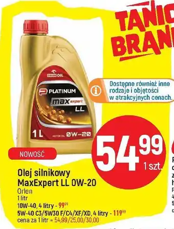 E.Leclerc Olej silnikowy c3 5w40 orlen platinum max oferta
