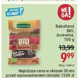 Rossmann Żurawina bio bakalland oferta