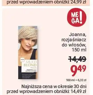 Rossmann Rozjaśniacz do włosów reflex spray joanna multi blond oferta