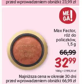 Rossmann Róż do policzków nr 25 max factor facefinity blush oferta