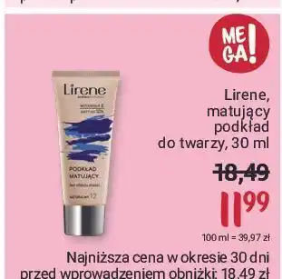 Rossmann Podkład matujący 12 lirene nature matte oferta