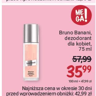 Rossmann Dezodorant bruno banani woman oferta