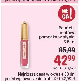 Rossmann Pomadka matowa 07 bourjois rouge edition velvet oferta