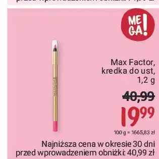 Rossmann Kredka do ust max factor colour elixir oferta