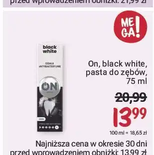 Rossmann Pasta do zębów black white on oferta