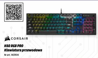 Media Markt CORSAIR K60 RGB PRO Klawiatura przewodowa oferta