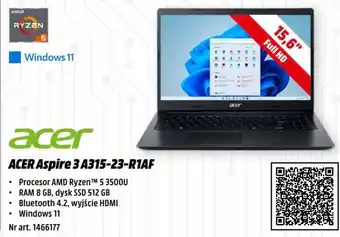 Media Markt ACER Aspire 3 A315-23-R1AF oferta
