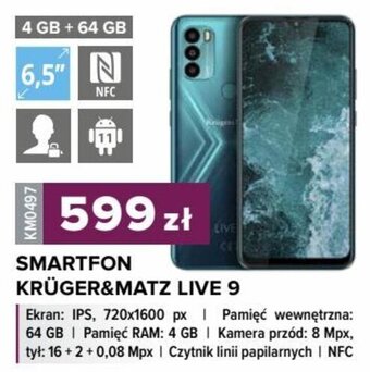 Rebel Electro SMARTFON KRÜGER&MATZ LIVE 9 oferta