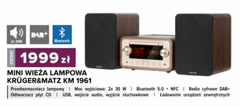 Rebel Electro MINI WIEŻA LAMPOWA KRÜGER&MATZ KM 1961 oferta