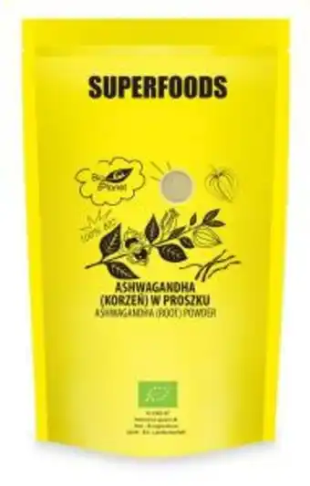Słoneczko Ashwagandha (korzeń) w proszku bio 500 g bio planet oferta