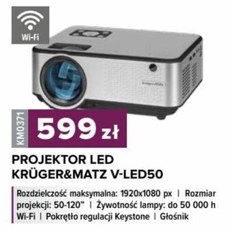Rebel Electro PROJEKTOR LED KRÜGER&MATZ V-LED50 oferta