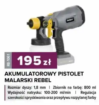 Rebel Electro AKUMULATOROWY PISTOLET MALARSKI REBEL oferta