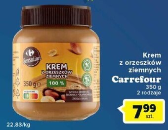 Carrefour Krem z orzeszków ziemnych Carrefour 350g oferta
