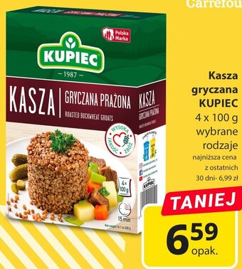 Carrefour Kasza gryczana KUPIEC 4x100g oferta
