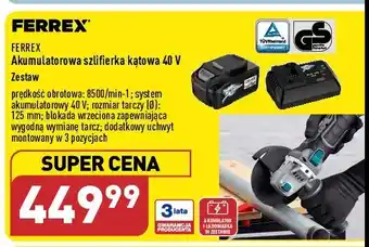 ALDI Szlifierka akumulatorowa kątowa 40 v oferta