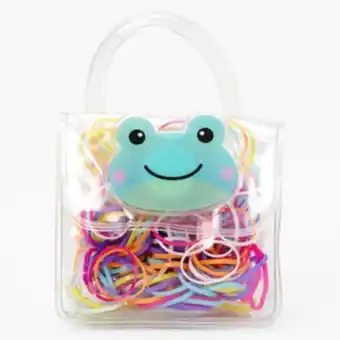 Claire's Claire's club mini frog purse rainbow hair ties oferta