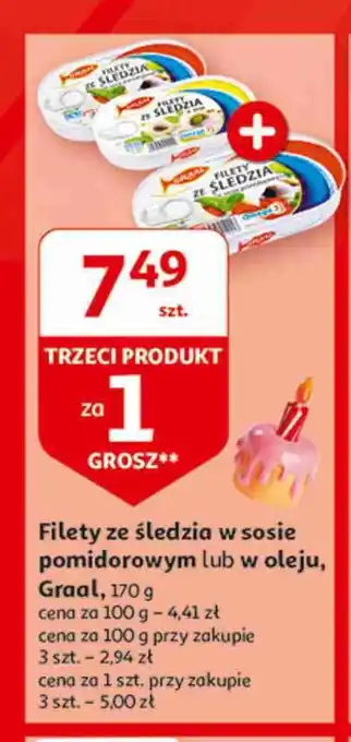 Kaufland Filety śledziowe w sosie pomidorowym 1 SZT 170 G oferta