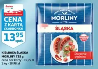 Auchan MORLINY KIEŁBASA ŚLĄSKA 735 g oferta