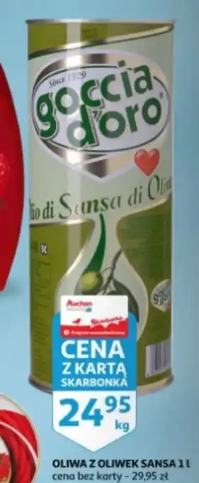 Auchan SANSA OLIWA Z OLIWEK 1l oferta