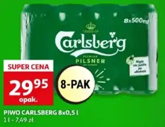 Auchan CARLSBERG PIWO 8x0,5 oferta