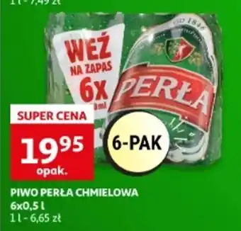 Auchan PERŁA PIWO CHMIELOWA 6x0,5l oferta