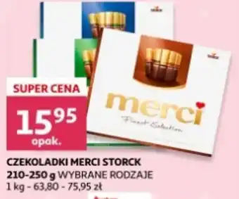 Auchan STORCK CZEKOLADKI MERCI 210-250g oferta