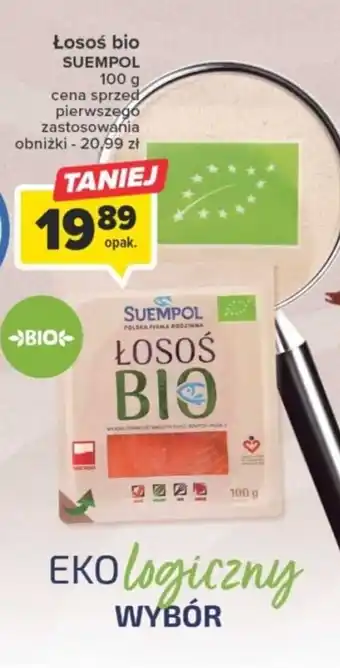 Carrefour SUEMPOL Łosoś bio 100g oferta
