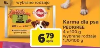 Carrefour Pedigree Karma dla psa 4x100g oferta