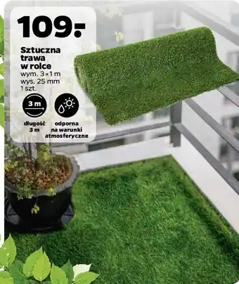 Netto Trawa sztuczna 3 x 1 m oferta