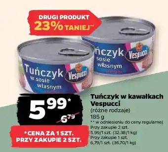 Netto Tuńczyk w sosie własnym vespucci oferta