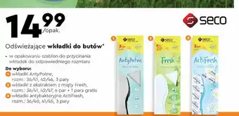Biedronka Wkładki do butów antypotne 36-41 seco oferta