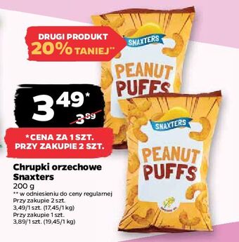 Netto Chrupki kukurydziane orzechowe snaxters oferta